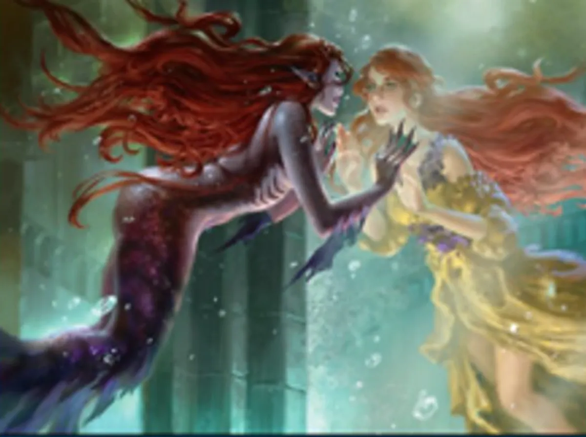 Wishful Merfolk Magic: the Gathering card art