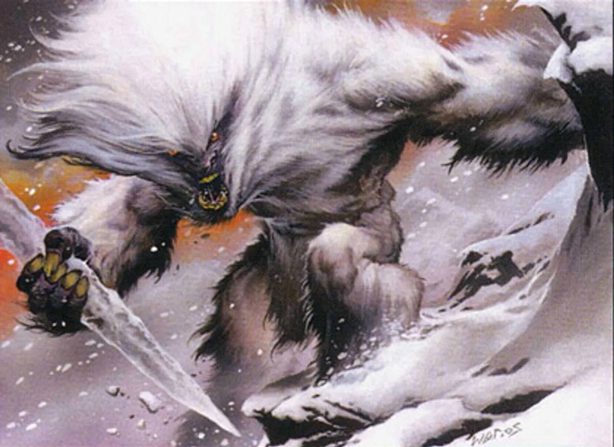 Ohran Yeti Magic: the Gathering card art