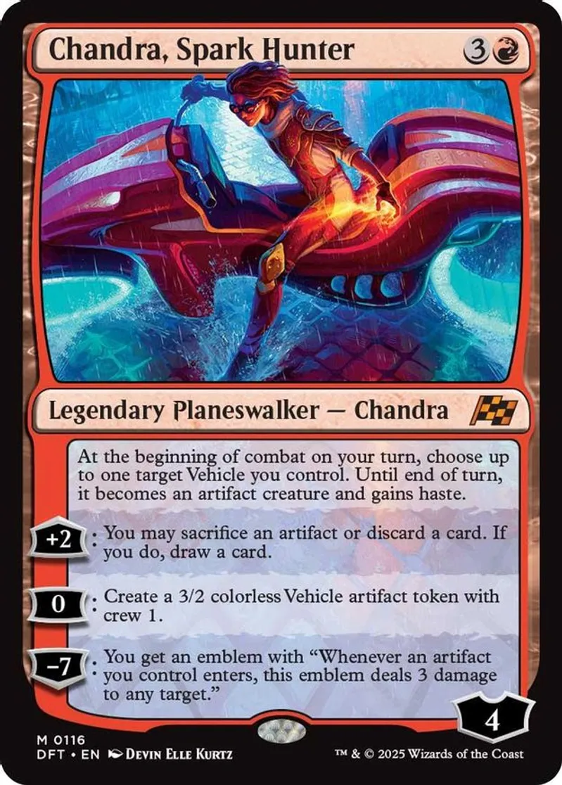mtg all chandra cards Chandra, Spark Hunter Price From Aetherdrift DFT exile her MtG Kaladesh Mythic Rare Chandra,
